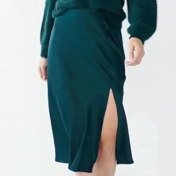 Nine West + Cara Santana Evergreen Satin Skirt - Picture 1 of 3